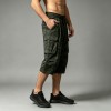 Camouflage Cargo Capri Pants with Pockets | Daily Street Casual Wear Loose Fit Elastic Waist | Custom Streetwear