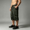Camouflage Cargo Capri Pants with Pockets | Daily Street Casual Wear Loose Fit Elastic Waist | Custom Streetwear