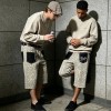 Leopard Embroidered Cropped Wide Leg Pants | Elastic Waist with Back pocket Embroidery | OEM Streetwear