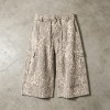 Leopard Cargo Wide Capri Pants | Elastic Drawstring Waist | Street Daily Casual Wear | Custom Streetwear