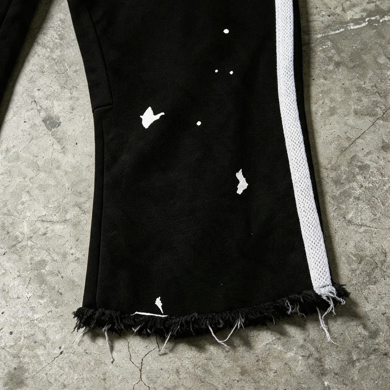 Ink Splatter Flare Capri Pants