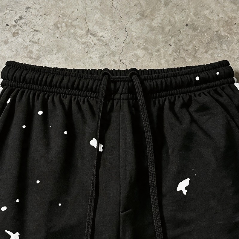 Ink Splatter Flare Capri Pants