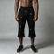 Ink Splatter Flare Capri Pants | Side Stripe Raw Hem | Cotton Blend Drawstring Waist | Custom Streetwear