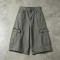 Washed Denim Cargo Capri Pants | Multi-Cargo Pocket Street Daily Casual Outfit | OEM Streetwear
