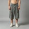 Washed Denim Cargo Capri Pants | Multi-Cargo Pocket Street Daily Casual Outfit | OEM Streetwear