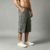 Washed Denim Cargo Capri Pants | Multi-Cargo Pocket Street Daily Casual Outfit | OEM Streetwear