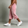 Pearl Beaded Decor Wide Leg Cropped Pants | Elastic Waist With Pockets | Daily Casual Streetwear | OEM Streetwear