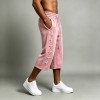 Pearl Beaded Decor Wide Leg Cropped Pants | Elastic Waist With Pockets | Daily Casual Streetwear | OEM Streetwear