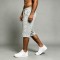 Distressed Raw Edge Capri Pants | Drawstring Waist with Side Pocket | Heather French Terry Cotton | OEM Streetwear