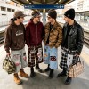 Embroidery Screen Print Applique Raw Edge Flare Cropped Capri Pants | Plaid Drawstring Waist | Streetwear Manufacturer