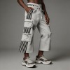 Spray Dye Flare Cargo Capri Pants | Side Stripe Multi Pockets Elastic Drawstring Waist | Clothing Manufacturer