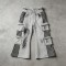 Spray Dye Flare Cargo Capri Pants | Side Stripe Multi Pockets Elastic Drawstring Waist | Clothing Manufacturer