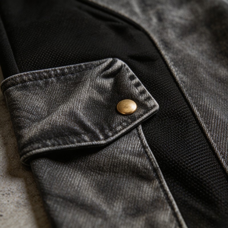 Acid Washed Flare Cargo Capri Pants