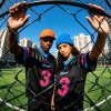 Stitched Embroidery Football Jersey T-shirt | Breathable Satin Mesh Patchwork | Custom Streetwear
