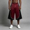 Color Block Basketball Capri Pants | Elastic Waist White Piping | Hip Hop Street Daily Wear | OEM Streetwear