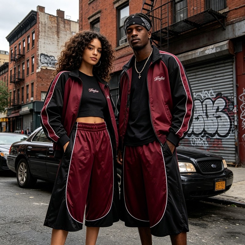 Color Block Basketball Capri Pants