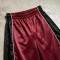 Color Block Basketball Capri Pants | Elastic Waist White Piping | Hip Hop Street Daily Wear | OEM Streetwear