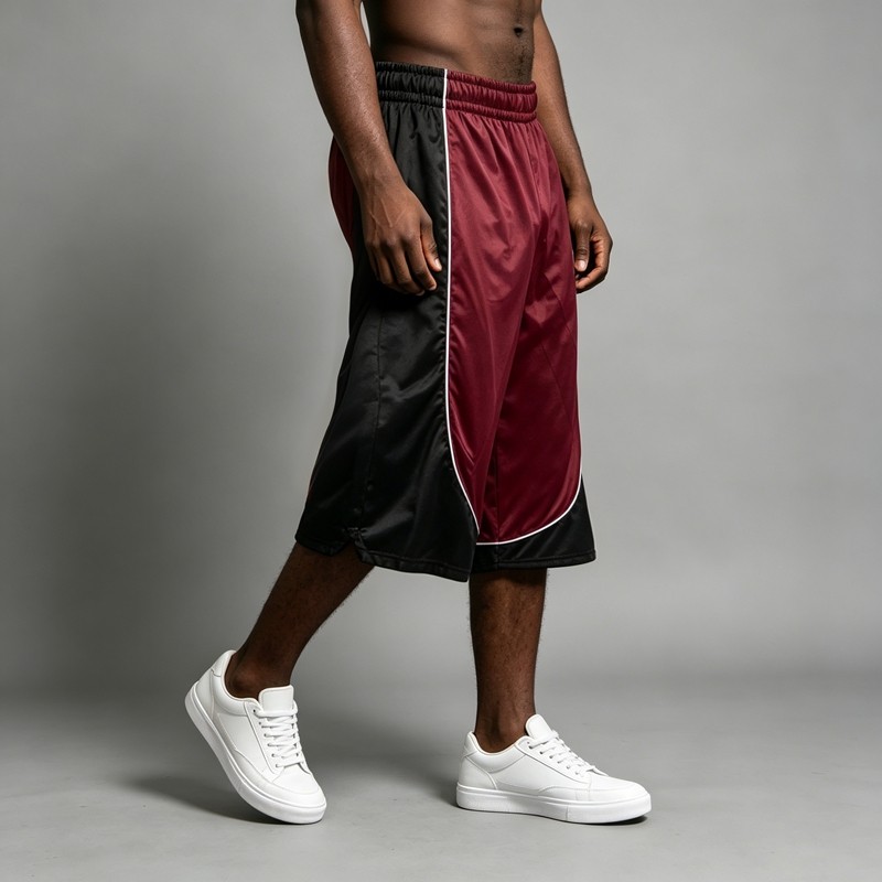Color Block Basketball Capri Pants
