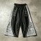 DTG Print Color Block Flare Capri Pants | Quick Dry Polyester Elastic Drawstring Waist | Streetwear Manufacturer