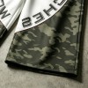 Heat Transfer Printed Camo Panel Cropped Capri Pants | 100% Quick Dry Polyester Breathable | Streetwear Manufacturer
