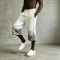 Pearl Beaded Gradient Flare Capri Pants | Elastic Waist | Urban Street Daily Wear | Custom Streetwear