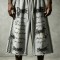 DTG Print Distressed Capri Pants | Raw Edge | Elastic Drawstring Waist Chain Side | Clothing Manufacturer