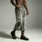 DTG Print Spray Dye Washed Cargo Capri Jeans | Vintage Distressed Raw Edge | Streetwear Manufacturer