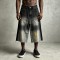 Spray Dye Denim Capri Pants | Raw Edge High Waist Button Fly | Clothing Manufacturer
