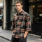 Rhinestone Plaid Oversized Shirt | 100% Cotton Turn-down Collar | Y2K Hip Hop Casual Wear | OEM Streetwear