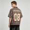 Screen Print Plaid Short Sleeve Shirt | Back Letter Graphic | Custom Streetwear Manufacturer