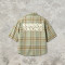 Screen Print Plaid Short Sleeve Shirt | 100% Cotton Oversized Fit | Streetwear Clothing Manufacturer