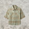 Screen Print Plaid Short Sleeve Shirt | 100% Cotton Oversized Fit | Streetwear Clothing Manufacturer