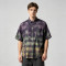 Spray Dye Plaid Short Sleeve Shirt | 100% Cotton turn-down collar | Custom Streetwear Manufacturer