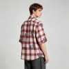 Heat Transfer Print Floral Plaid Short Sleeve Shirt | 100% Cotton | Custom Streetwear Manufacturer