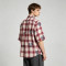 Heat Transfer Print Floral Plaid Short Sleeve Shirt | 100% Cotton | Custom Streetwear Manufacturer