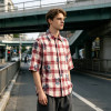 Heat Transfer Print Floral Plaid Short Sleeve Shirt | 100% Cotton | Custom Streetwear Manufacturer
