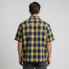 Spray Dye Screen Print Plaid Short Sleeve Shirt | Oversized Fit | Retro Hip Hop Casual Streetwear | Streetwear Manufacturer