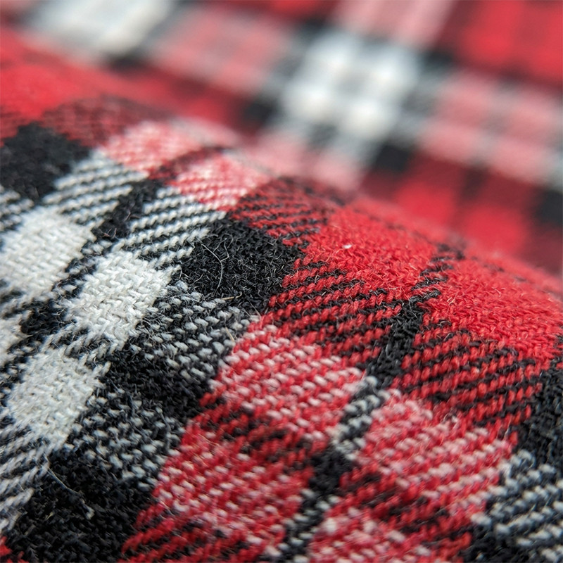 Applique Red Plaid Short Sleeve Shirt