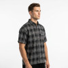 Applique RT Logo Plaid Short Sleeve Shirt | Casual Streetwear | Custom Streetwear Manufacturer