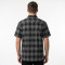 Applique RT Logo Plaid Short Sleeve Shirt | Casual Streetwear | Custom Streetwear Manufacturer