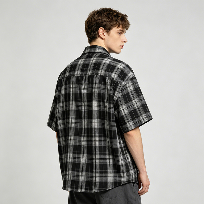 Short Sleeve Plaid Shirt