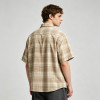 Embroidered Plaid Short Sleeve Shirt | Oversize Fit | Daily Casual Street Outfit | Custom Streetwear