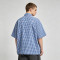Gingham Plaid Woven Short Sleeve Shirt | Relaxed Oversized Fit | Daily Casual Street Outfit | OEM Streetwear