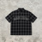 Rhinestone Hotfix Plaid Short Sleeve Shirt | Oversize Fit | Hip Hop Daily Streetwear | Clothing Manufacturer