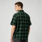Plaid Applique Short Sleeve Shirt | Loose Boxy Fit | Street Daily Wear | Custom Streetwear