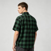 Plaid Applique Short Sleeve Shirt | Loose Boxy Fit | Street Daily Wear | Custom Streetwear
