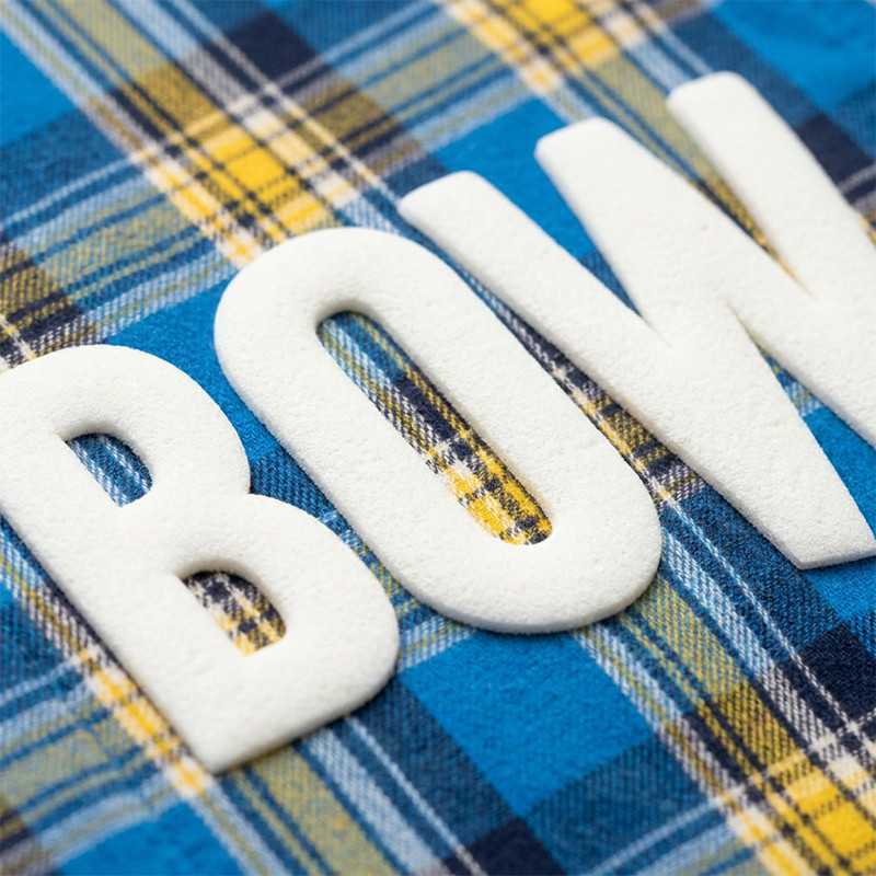 Puff Print Plaid Short Sleeve Shirt