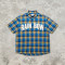 Puff Print Plaid Short Sleeve Shirt | Oversize Fit | Hip Hop Street Daily Wear | Streetwear Manufacturer