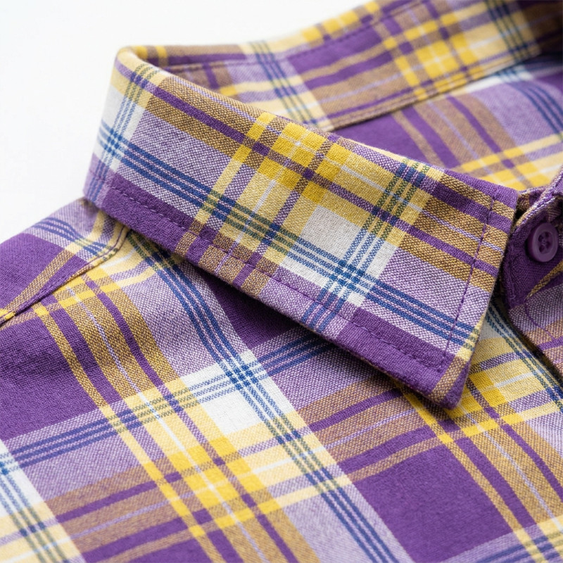 Rhinestone Plaid Short Sleeve Shirt