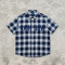 Plaid Rhinestone Hotfix Short Sleeve Shirt | Cotton Blend Plaid Loose Fit | Casual Streetwear | Custom Streetwear